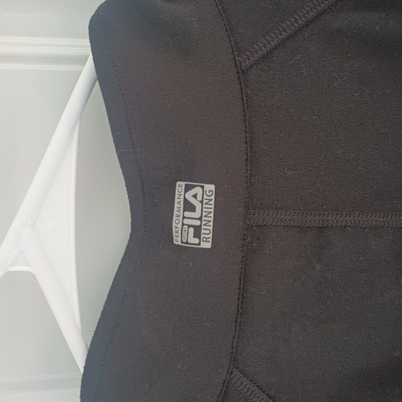 Fila Running black and floral print pullover half zip sweatshirt jacket size XL - Picture 5 of 9